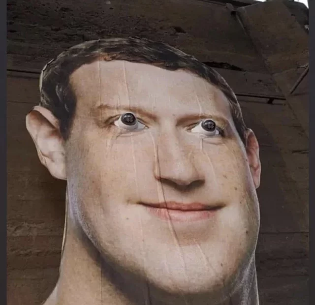 Cringey zuckerberg wall paint